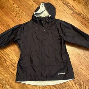 Womens L Cloudveil waterproof rain jacket black